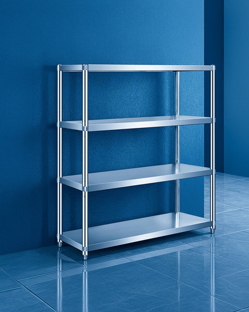 Four-tier shelving unit