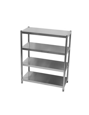 Four-tier shelving unit